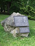 Memorial stone in Františkovy Lázně, Czech Republic