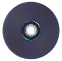 Reverse side of a Blu-ray Disc