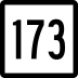 Route 173 marker