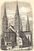 Ilustración de la catedral de Bamberg.