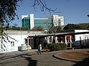 Courtyard and University of Botswana buildings