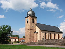 Town hall and the church of Saint-Denis