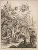 Гравюра А. Авелина по рисунку Мондона-сына из увража "3me livre des formes rocaille et cartelles", лист 2, 1736