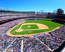 The Ballpark in Arlington, home of the Texas Rangers