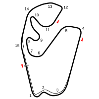 Layout of the Autódromo José Carlos Pace