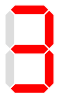 Letter З via segments a b c d and g of a nine-segment display