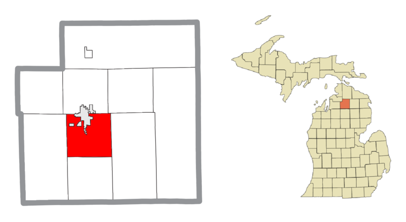 File:Bagley Township, MI location.png