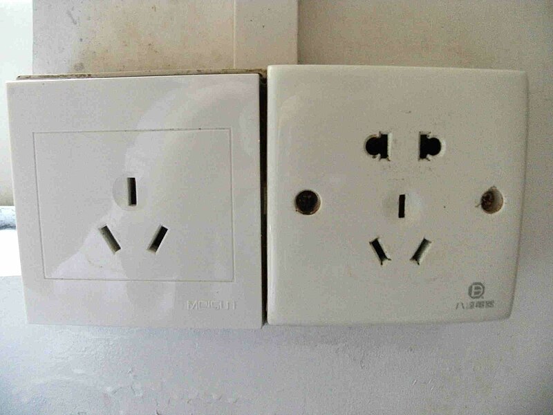 File:China's 3-pin sockets.jpg