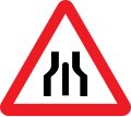 End of dual carriageway