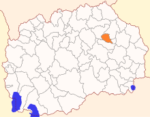 Map of Češinovo-Obleševo Municipality.svg