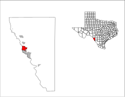 Location of Eagle Pass, Texas