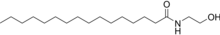 Skeletal formula of palmitoylethanolamide