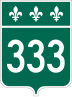 Route 333 marker