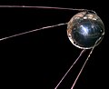 Image 6In 1957, the Soviet Union launches to space Sputnik 1, the first artificial satellite (from 1950s)