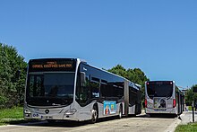 An articulated bus on T Zen Line 1.