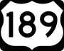 U.S. Route 189 marker