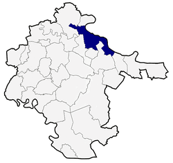 Location of Vukovar Municipality