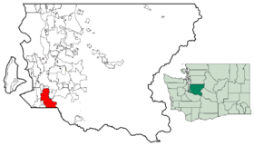 Location of Auburn, Washington