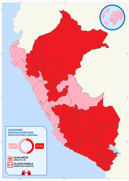 Archivo:BalotajePeru2006Regiones.png