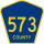 County Route 573 marker