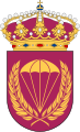 Coat of the arms of the Swedish Paratrooper Training Corps (FJS) 1994–2000 and the Swedish Parachute Ranger School 2000–present.