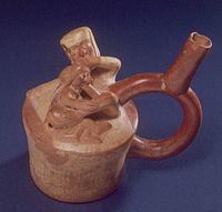 Moche ceramic depicting fellatio. 300 A.D. Larco Museum Collection