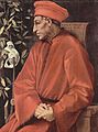 Image 16Cosimo de' Medici (pictured in a 16th-century portrait by Pontormo) built an international financial empire and was one of the first Medici bankers. (from Capitalism)