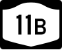 New York State Route 11B marker