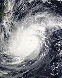 Satellite image of Typhoon Rai on 16 December