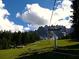 The one-way track of the Brandauer coaster in San Candido, Italy.