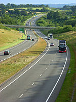 The Newbury Bypass near Donnington