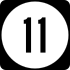 M11 Road shield