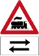 Railroad crossing ahead