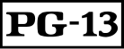 PG-13 rating symbol