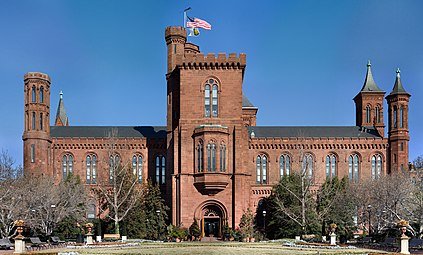 The Smithsonian Institution Building, also known as "The Castle".