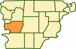 Location of Tehuelches Department