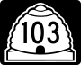 State Route 103 marker