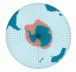 Distribución del pingüino emperador