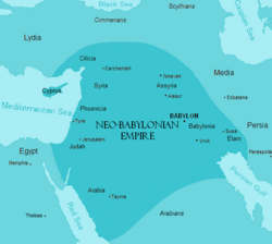 The Chaldean Empire at its greatest extent