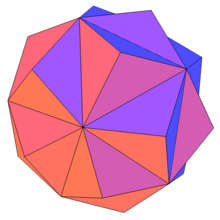 First stellation of an icosahedron