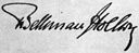 Signature of Theobald von Bethmann Hollweg