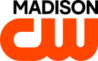 A two-lined image, with "MADISON" in capital letters rendered in black atop the CW network logo below it in orange