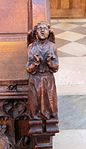 Carving on choir stall. Church of Holy Spirit, Clapham. Photograph courtesy the Rev. Jeremy Blunden.