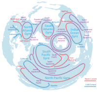 Map of gyres centered near the south pole (click to enlarge)