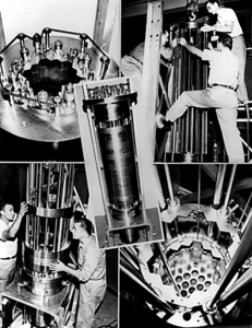 Сборка активной зоны EBR-I в 1951 году