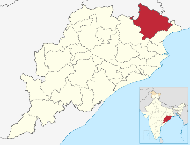 Archivo:India Odisha Mayurbhanj district.svg