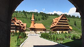 Traditional Romanian wooden church in Dorna-Arini (2012)