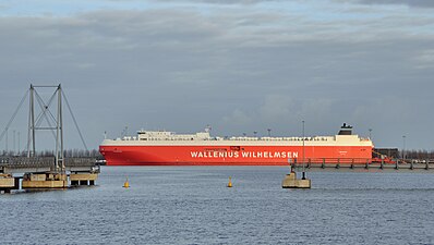 MV Tønsberg, a large car/truck carrier