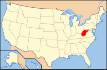 Map of USA WV.svg