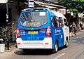 An angkot or mikrotrans operated by Transjakarta in Jakarta